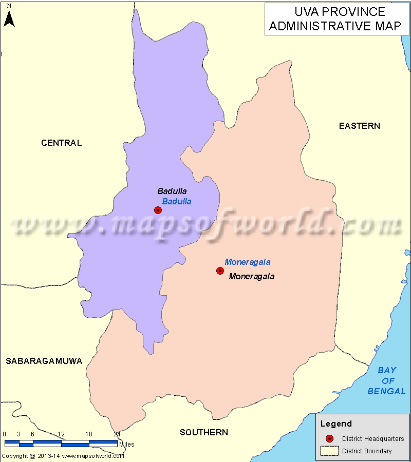 districts in sri lanka